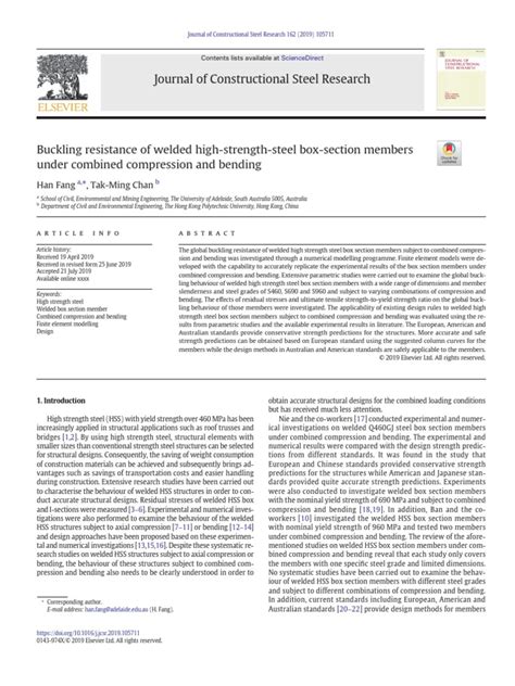 high strength steel box section|NUMERICAL STUDY AND DESIGN METHOD OF HIGH .